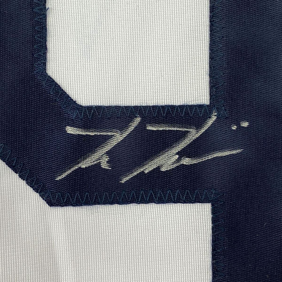 Framed Autographed/Signed Kevin Kiermaier 35x39 Tampa Bay White Baseball Jersey PSA/DNA COA