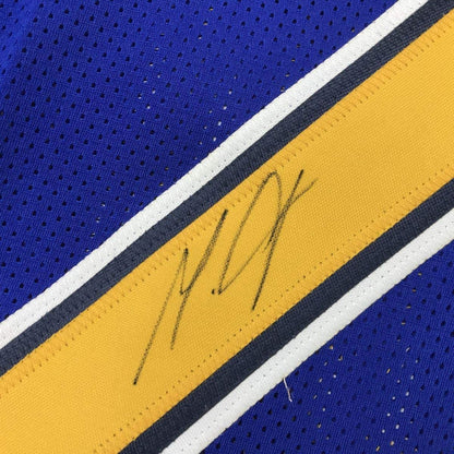 Framed Autographed/Signed Melvin Gordon 35x39 Los Angeles LA Color Rush Football Jersey JSA COA