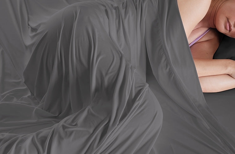 BedGear Dri-Tec Sheet Set, Grey, Split Head Queen