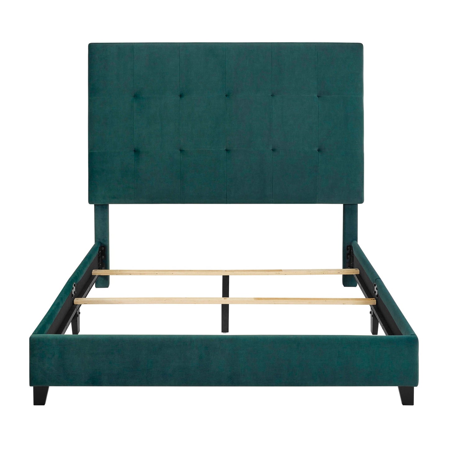 Tufted Upholstered Headboard Platform Bed