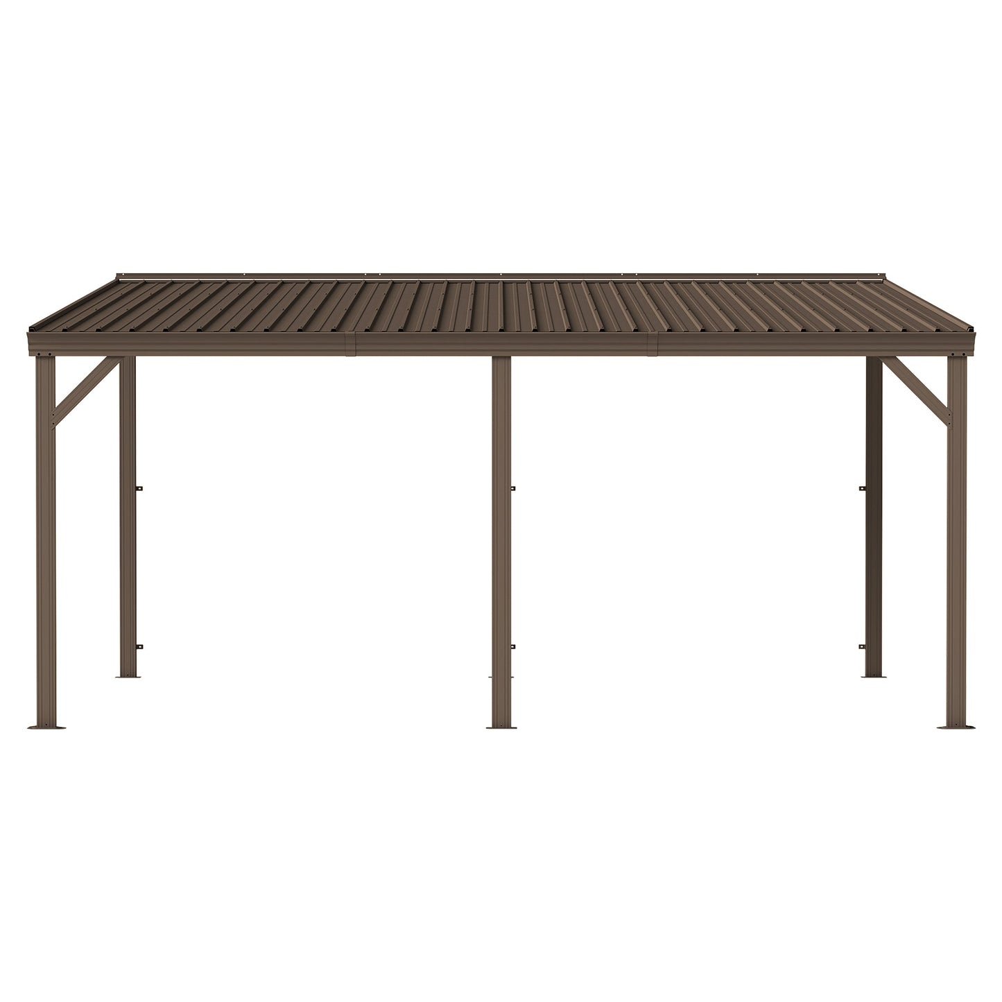 12'x16' Hardtop Lean-To Gazebo with Gutters