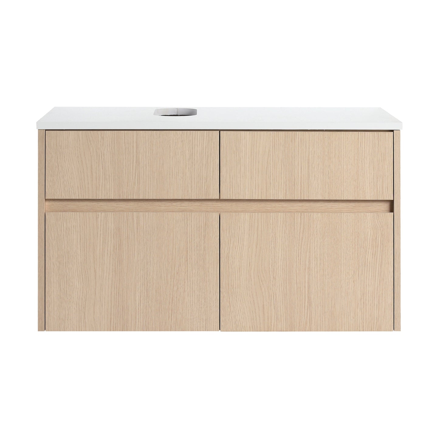 32-Inch Wall-Mounted Bathroom Vanity with 2 Soft Close Doors and 1 Drawer