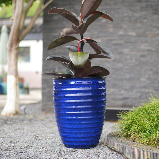 Handmade Sapphire Garden Pot