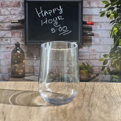 Tritan Lexington - Leadingware Unbreakable Wine Glass Plastic, 17Oz (Set of 4) - Clear