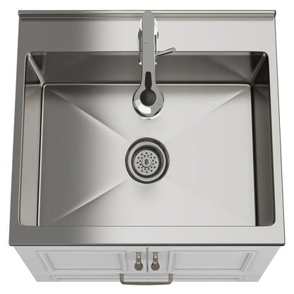 Cardinal - Laundry Cabinet With Faucet And Sink - White - Wood
