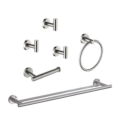 6-Pieces Bathroom Hardware Accessories Set
