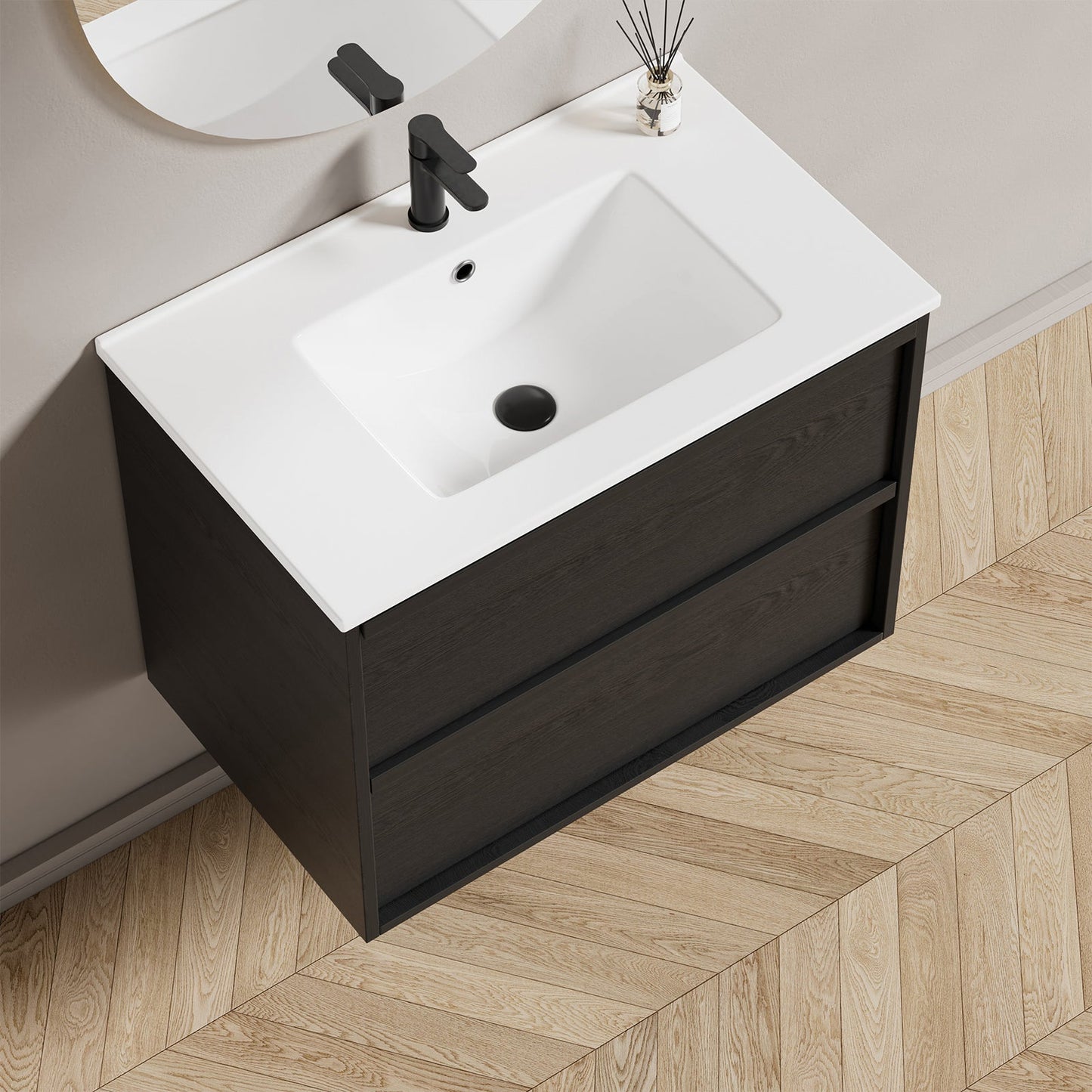 30 Inch Bathroom Vanity Cabinet With Ceramic Sink