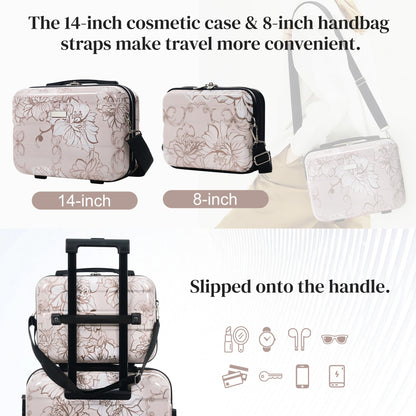 GigaTech 5-Piece PC+ABS Hardside Luggage Set