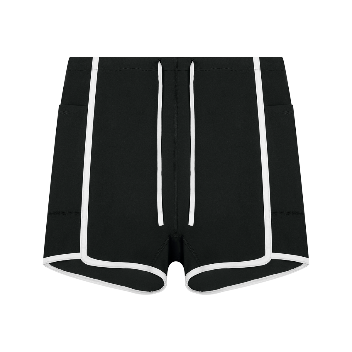 Loki & Ivy Women's High Rise Color Block Yoga Shorts
