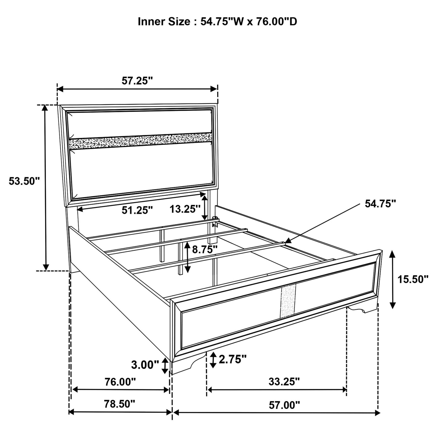 Annie - Panel Bed