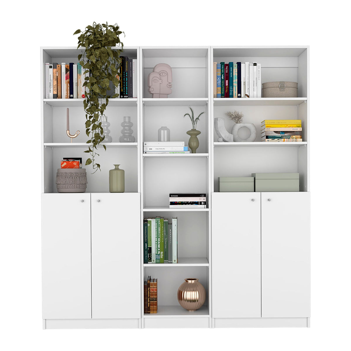 Levan - 3 Piece Living Room Set With 3 Bookcases