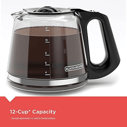 Black & Decker 12-Cup Vortex Digital Programmable Coffeemaker - REFURBISHED