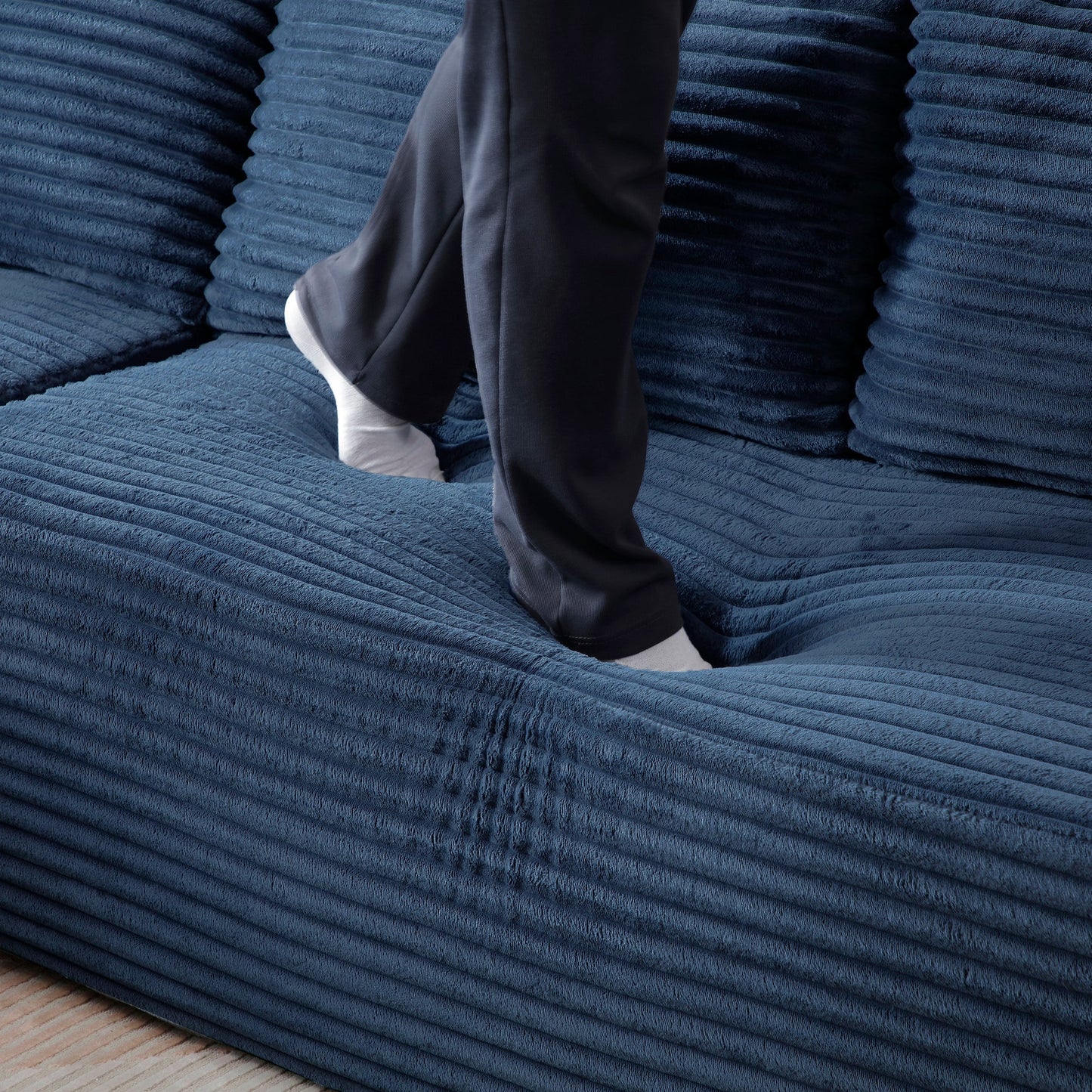 105'' Modular Sectional Sofa with Deep Seat and Chaise