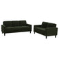 Ruth 2-piece Fabric Upholstered Track Arm Sofa Matcha Green