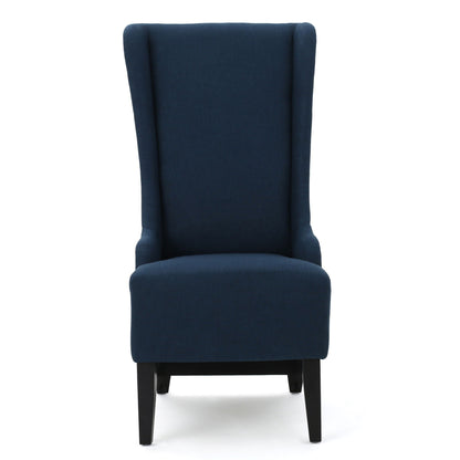 Alight Upholstered Dining Chair With High Back And Birch Wood Legs