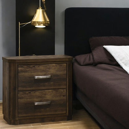 Elettra - Nightstand - Rustic Walnut