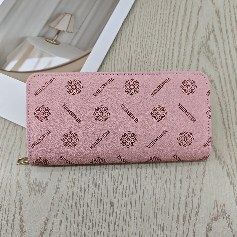 Simple And Stylish Single-zip Multi-cardholder Coin Purse