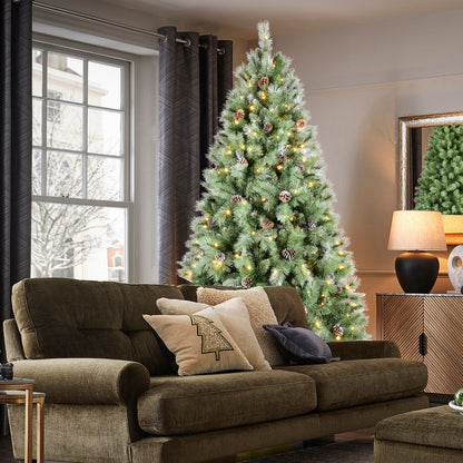 8FT Christmas Tree with 550 Warm Lights