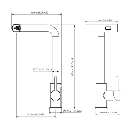 Drop In Kitchen Sink With Pull Down Faucet And Soap Dispenser