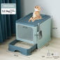 Extra-large Fully Enclosed Drawer-Type Foldable Cat Litter Box