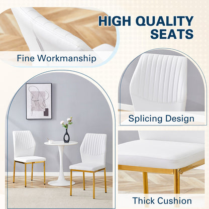 Luxury Simple Chair With Metal Leg