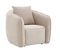 Keith Chenille Armchair With 1 Matching Color Toss Pillow