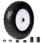 4.80/4.00-8 Flat-Free Solid Wheelbarrow Tire and Wheel, 16"