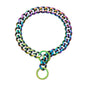 Two-tone Polished Gold Titanium Steel Necklace