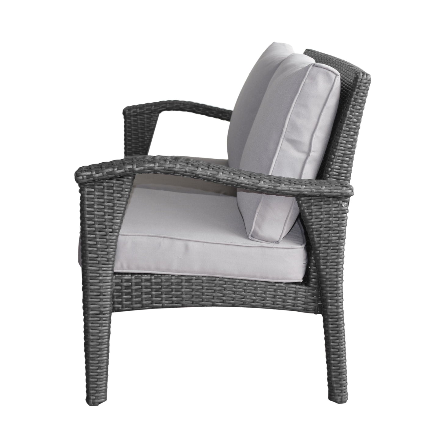 Honolulu Loveseat - Gray / Silver
