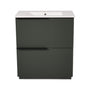 Fluted Bathroom Vanity With Ceramic Sink and Soft-Close Slides