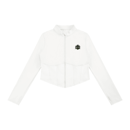 Loki & Ivy Women's Slim Fit Full-Zip Yoga Jacket