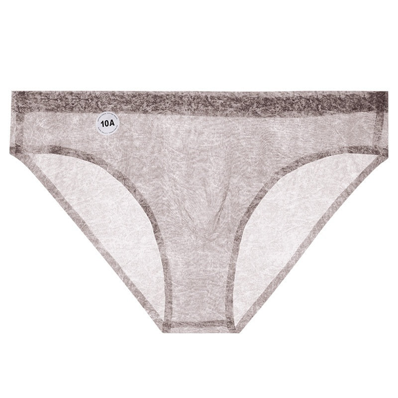 Tie-dye Print 10A Antibacterial Camellia Mens Seamless Briefs