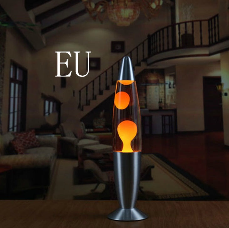 COOL RED Metal Bottom Wax Volcano Lava Lamp