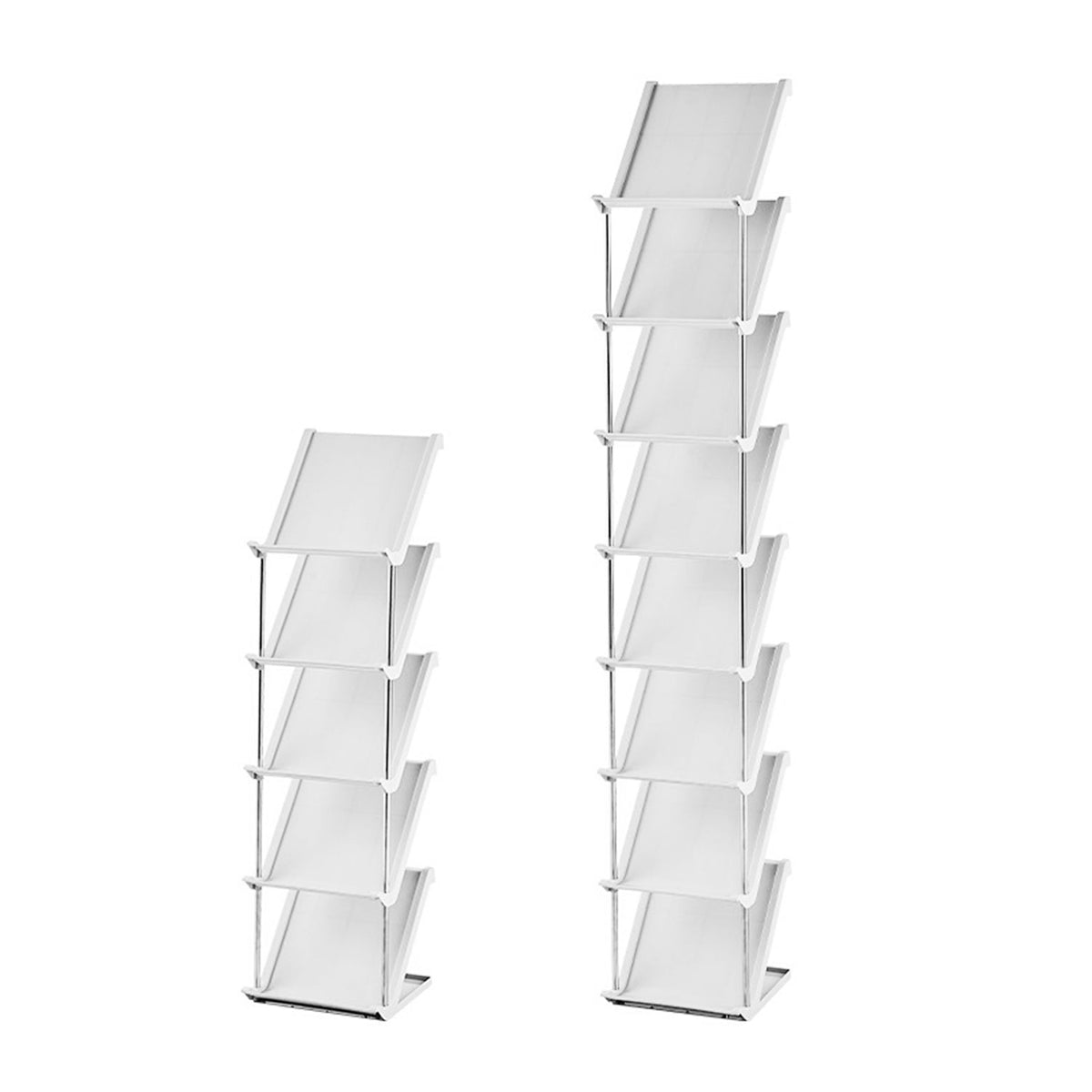 8 Tier Vertical Shoe Rack Narrow Free Standing Storage Organizer for Entryway Space-Saving Stackable Shoe Holder Corner Shoe Tower For Entryway Bedroo