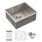 Modern Undermount Stainless Steel Kitchen Sink 16 Gauge, Deep Single Bowl