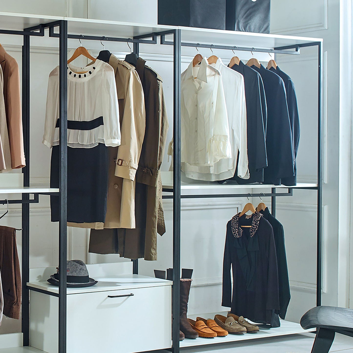 Fiona - Freestanding Walk-In, Closet System - White