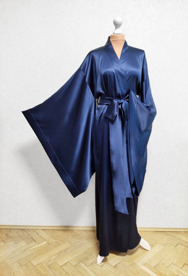 Women's Casual Wide Sleeve Plus Size Cardigan Robe