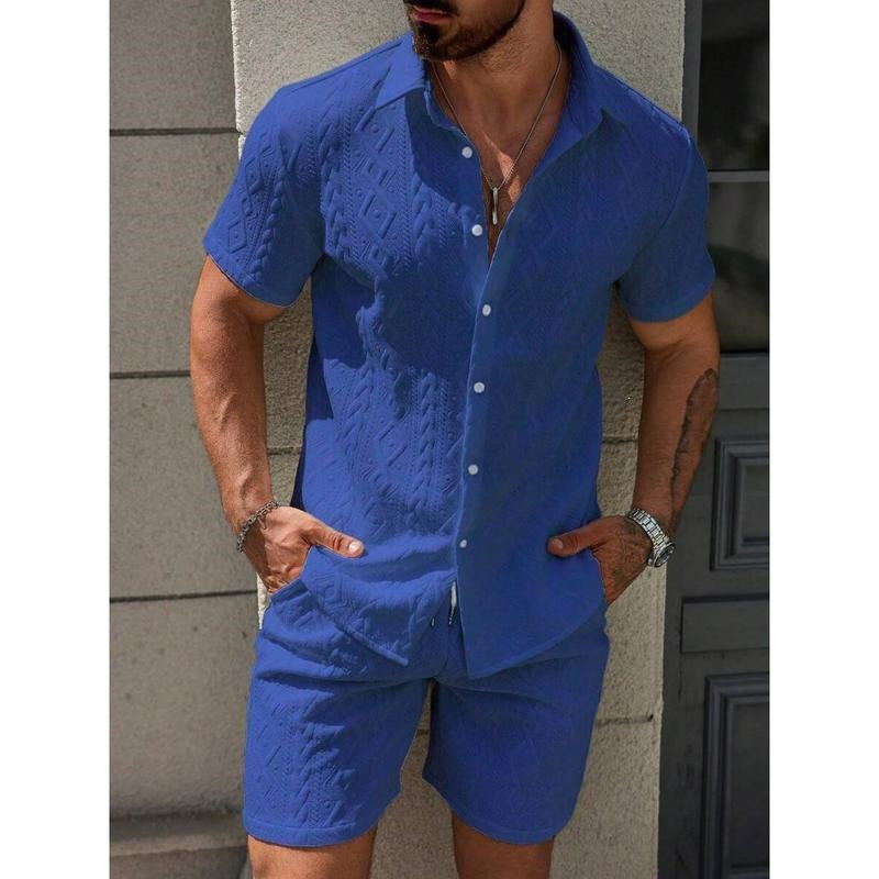 Fashionable Mens Casual Shirt Set
