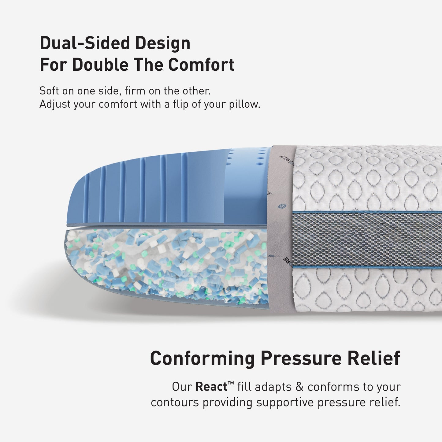 BedGear Frost Performance® Pillow, Size 2.0