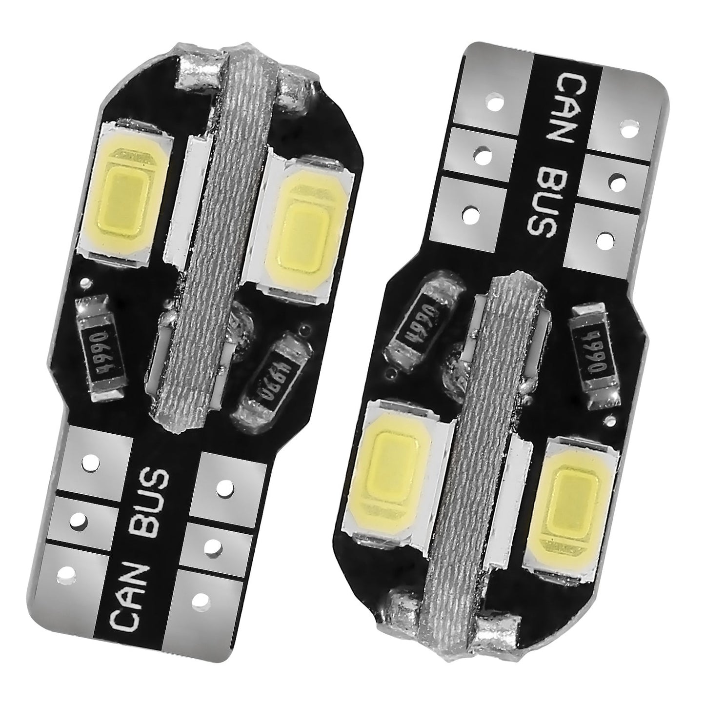 20Pcs T10 SMD5730 LED Light Bulbs 6000K Wedge Light Lamps Dome Map License Plate Car Interior Festoon Lights Kits