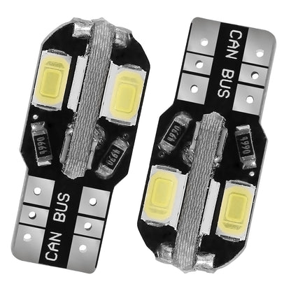20Pcs T10 SMD5730 LED Light Bulbs 6000K Wedge Light Lamps Dome Map License Plate Car Interior Festoon Lights Kits