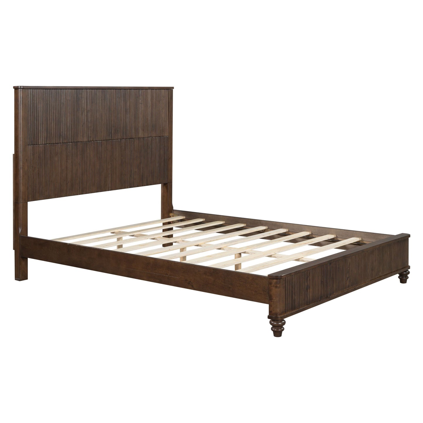 Platform Bed Frame With Tall Headboard