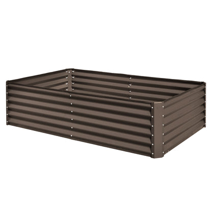 6x3x1.5ft Galvanized Raised Garden Bed