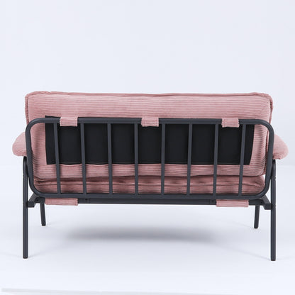 Modern Metal Frame Sofa With Sponge Filling For Compact Spaces And Versatile Use