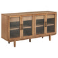 Middleton 4-door Sideboard Server with Dual Drawers Natural