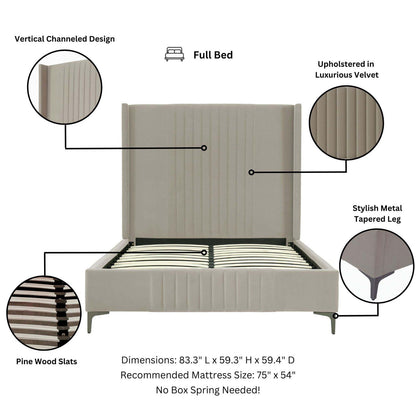 Promenade - Bed With Upholstered Headboard And Slats