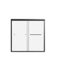 Semi-Frameless Double Sliding Shower Door, Bypass Shower Door, 1 / 4" (6Mm) Thick SGCC Tempered Glass Door
