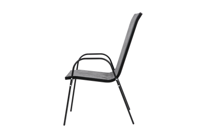 6 Piece Patio Chairs With Breathable Textilene Fabric