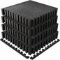 0.6 Inch Thick Gym Floor Mats with EVA Foam - Black