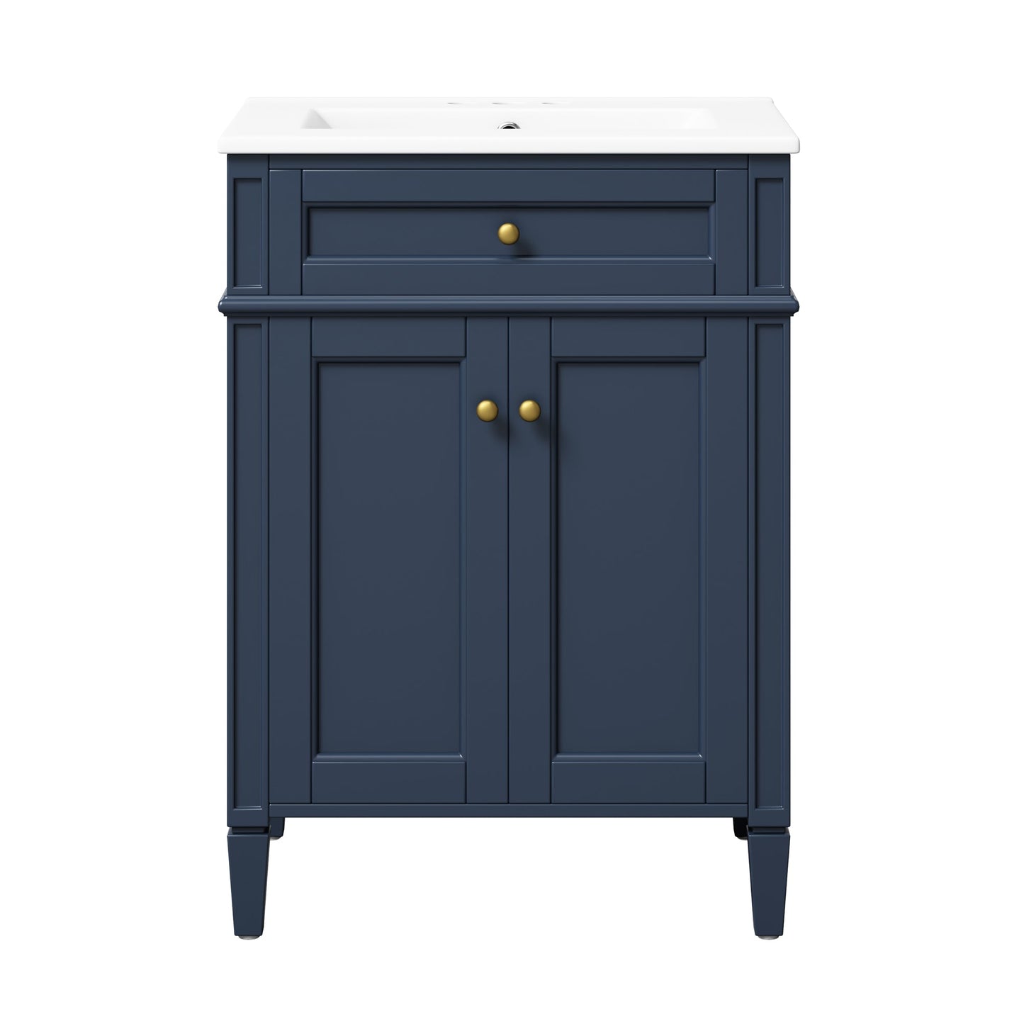 24" Bathroom Vanity with 2 Doors and Tip-Out Drawer